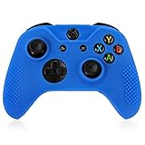TNP XBox One S / XBox Controller Case (Blue) - Soft Silicone Gel Rubber Grip Case Protective Cover Skin for XBox One S / XBox Wireless Game Gaming Gamepad Controllers