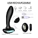 Prostate Massager Vibrator Anal Sex Toys for Men - Adorime Heating Wireless Remote Male Anal Butt Plug with 9 Vibration Modes G-spot Stimulator for Women and Couples