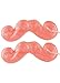 GIANT GUMMY MUSTACHE Lollipop (On a Stick) 2 pack- Fruity Bubblegum