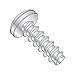 Small Parts 0206LPP Steel Thread Rolling Screw for Plastic, Zinc Plated, Pan Head, Phillips Drive, #2-28 Thread Size, 3/8