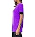 Sarin Mathews Women's Casual Round Neck Loose Fit Short Sleeve T-Shirt Blouse Tops Purple L
