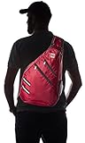 7Senses Sling Bag Crossbody Backpack Shoulder Bag - Travel Backpack Multipurpose Daypack for Men & Women,Wine Red,One Size
