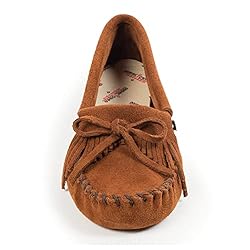 Minnetonka Women's Kilty Suede Softsole