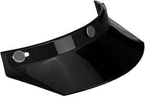 Biltwell | 3 Snap Moto Visor Universal Fit for Helmets | Motocross Retro Vintage Modern Style