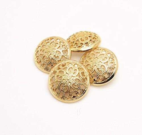 11 pcs Hollow Metal Sewing Button - 23mm/15mm Antique Vintage Beautiful Suits Button Set for Blazer, Suits, Coat, Uniform, Jacket,Q2026