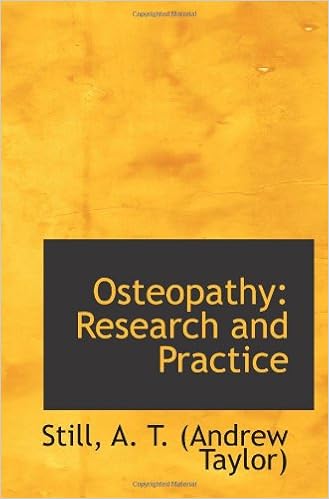 Osteopathy Research And Practice Andrew Taylor - 