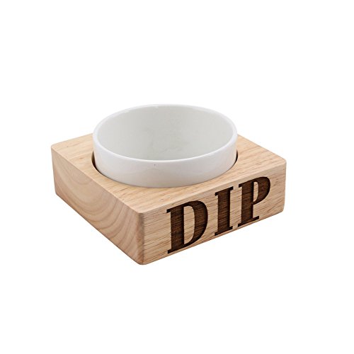 CGB Giftware Loft Dip Carved Wood Ceramic Bowl Set (One Size) (Wood)