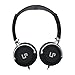 LP Headphones,with in-line microphone Stereo Volume Control for Travel, Work, Sport , Stereo Headset for Iphone and Android Devices (black）