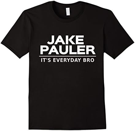 Mens Jake Pauler T-Shirt It's Everyday Bro LA Paul Medium Black
