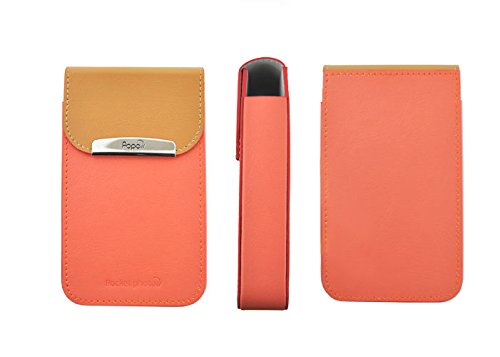 LG Popo Premium Synthetic Leather Pouch Printer Case [Coral Pink] for LG PD239 and PD241T Pocket Photo Printer (not compatible with PD251 printer)