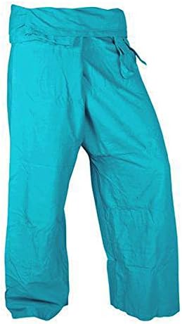 Cute Pants Rayon Fabric Sky Blue Color Yoga Trousers Thai Fisherman Pants Lululemon Yoga Pants Free Size