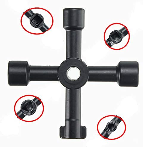 OriGlam Universal 4-Way Multi-Functional Utilities Key for Electric Water, Gas Meter Box & Cabinet Opening - Image 3
