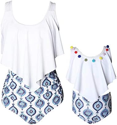 Kokowaii Fancy Mother and Daughter Swimwear Family Matching Swimsuit Girls Swimwear