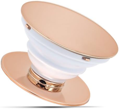 Qyoung Multi-Function Phone Grip and Stand, Socket Mobile Holder for iPhone 8, iPhone X, Note 8, Smartphones and Tablets (rose gold)