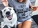 Crazy Dog T-Shirts Women's Wine & Pet Dog Funny T-Shirt, Dark Heather Grey, XL
