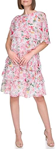 jessica howard portrait collar a line dress Jessica Howard Women's Mixed-Media Fit & Flare Midi Dress - Navy