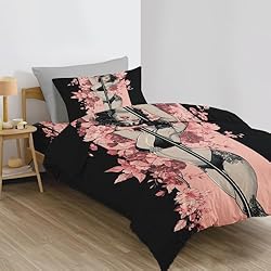 Sexy Girl Duvet Cover Floral Bedding Twin XL 3