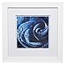 Gallery Solutions Wall Mount or Tabletop Picture Frame with Double Mat, 12x12 Matted To 8x8, White