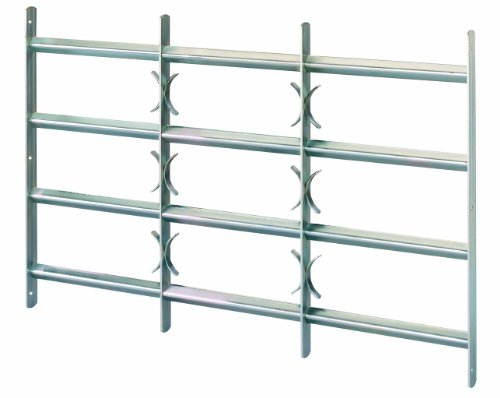 Alberts 553647 Window Grille Amsterdam | extendable | galvanised Blue | 600 x 500-650 mm
