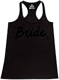 Shop4Ever® Bride Black Women's Racerback Tank Top Wedding Tank Tops