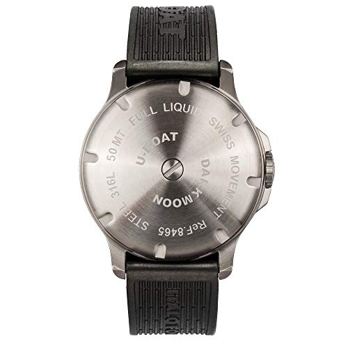 Darkmoon-red-Mens-Analog-Quartz-Watch-with-Stainless-Steel-Bracelet-8465