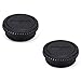 2 Pack JJC Body Cap Cover and Rear Lens Cap Kit for Canon EOS Rebel T6 T7 T5 T4i T5i T6i T6s T7i SL1 SL2 SL3 60D 70D 77D 80D 90D 5D Mark II III IV 6D 7D and More Canon DSLR Camera with EF EF-S Lens