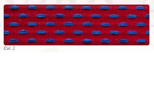 Berisfords Bobble Ribbon, Tangerine/Red, 10mm