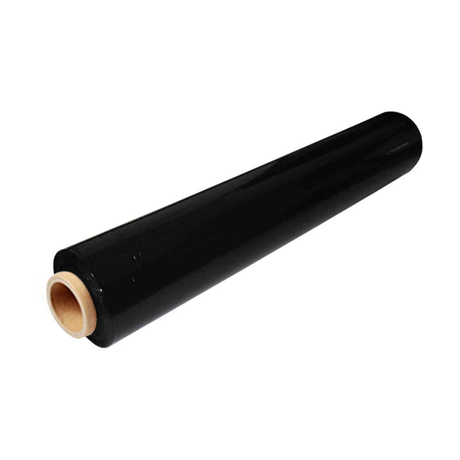 TPZ | Multi Use Strong Pallet Wrap Cling Film | Tear Resistant | Water & Moisture Proof | Easy to Use Plastic Pallet Wrap 400mm x 250m (Black, 1 Roll)