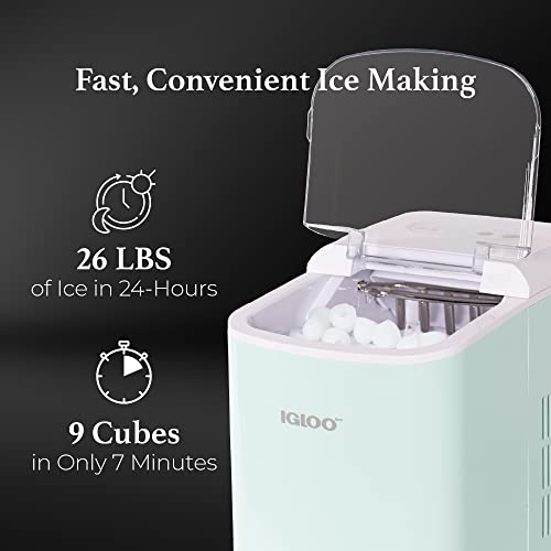 Igloo Electric Countertop Ice Maker Machine Automatic and Portable
