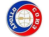 Magnet 4x4 inch Round Vintage Apollo Soyuz Test