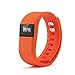 ATETION TW64 Smart Watch Bluetooth Watch Bracelet Smart band Calorie Counter Wireless Pedometer Sport Activity Tracker For iPhone Samsung Android IOS Phone (Orange)
