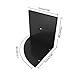 Homdox Corner Shelf, 5 Tier Corner Shelves Zig Zag Wall Mount Shelves Floating Shelves for Living Room, Bedroom, Bathroom, Office, Kitchen (Black)
