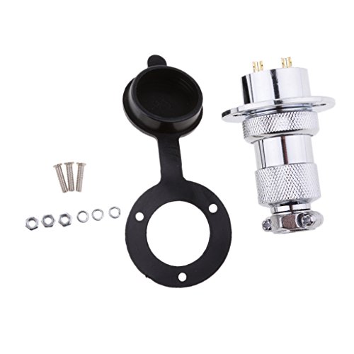 MonkeyJack New Brand Waterproof 25mm 2 Pole 12-24 Volt Deck Plug / Connector / Outlet