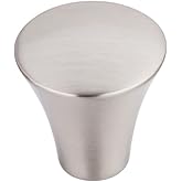 Top Knobs TK380BSN Chareau Collection 1-1/8" Shrewsbury Knob, Brushed Satin Nickel