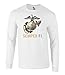 Fashion Greek US Marines Semper Fi Eagle Graphic Long Sleeve Officially Licensed T Shirt