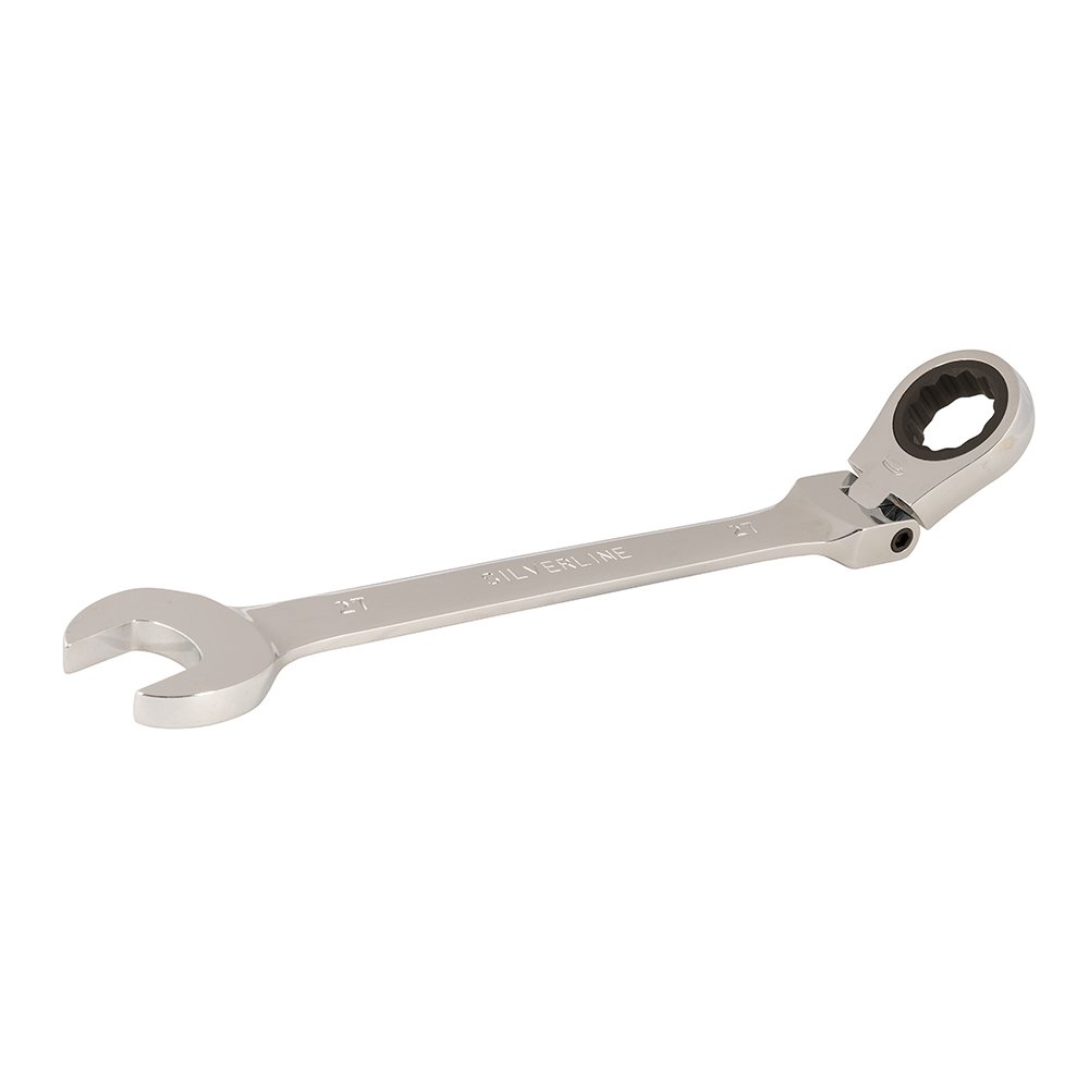 Silverline 993058 Flexible Head Ratchet Spanner 27 mm