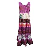Mogul Womens Resort Wear Sun Dress Pink Tie-Dye Tie Back Maxi Dress