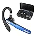 Bluetooth Headset Best Truckers Wireless Business Earpiece with 8Hours Talktime Mic HandsFree Noise Cancelling Headphones Compatible Android (Blue)