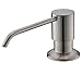 Kingo Home Built In Deck Mount Brushed Nickel Stainless Steel Pump Liquid Lotion Kitchen Countertop Soap Dispenser with 13 Ounce PP Bottle