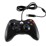 Honyuton Xbox 360 Wired Vibration Controller for Windows and Xbox 360 Console (Black)