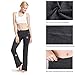 BALEAF Women's Bootcut Yoga Pants High Waisted Cotton Bootleg Work Pants with Inner Pockets 30