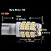 AUTOUS90 10 x RV Trailer T10 921 194 168 2825 42-SMD 12V Backup Reverse LED Warm White Lights Bulbs