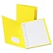 Oxford Two-Pocket Folders w/Fasteners, Yellow, Letter Size, 25 per Box (57709)