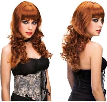 XGEN Products Women's Missy Red Long Curly Wig Red One Size Fits Most
