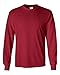 Gildan Ultra Cotton 6 oz. Long-Sleeve T-Shirt, Large, CARDINAL RED