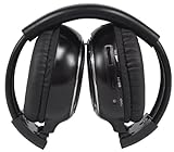 Rockville RFH3 Wireless Universal Infrared IR Car Headphones for Any Car Monitor