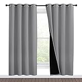 NICETOWN Full Shade Curtain Panels, Pair of Energy