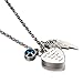 AMIST Birthstone God Has You in His Arms Urn Necklaces for Ashes Pet Cremation Jewelry for Ashes Cremation Urn Necklaces for Ashes for Women Keepsake Necklace for Ashes Aquamarine