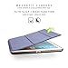 iPad 2017 Case 9.7 inch NEESI Premium Synthetic PU Case Slim Folding Stand Cover with Auto Wake/Sleep Transparent PC Back for iPad 9.7 2017 Black