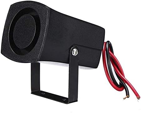 Amazon 車のホーン 新しい6トーン自動調整車の警察火災警報ブザーホーン12 24v警告騒音音楽トラックボートサイレン 車用電化製品 車 バイク